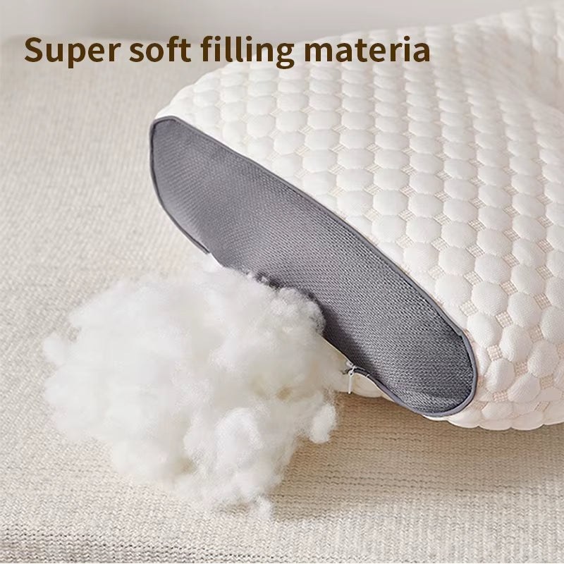 Neck Pillow Help Sleep and Protect the Neck Cervical Orthopedic Household Soybean Fiber SPA Massage Pillow for Sleeping New